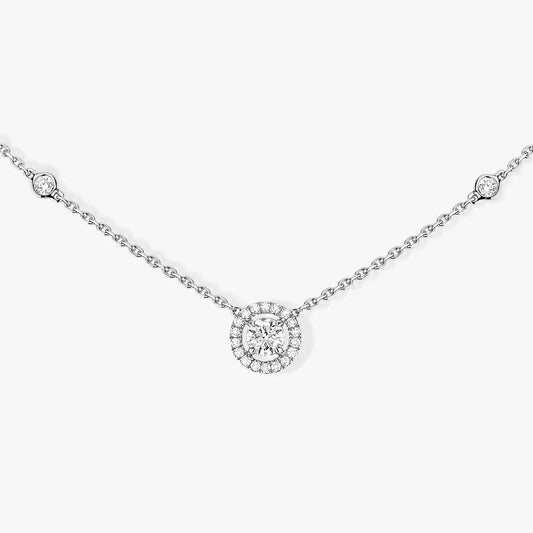 [Am Jewelry]Diamond Necklace 0,20ct Brilliant Shape Joy