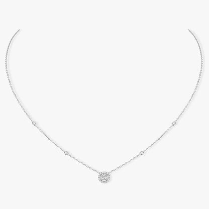 [Am Jewelry]Diamond Necklace 0,20ct Brilliant Shape Joy