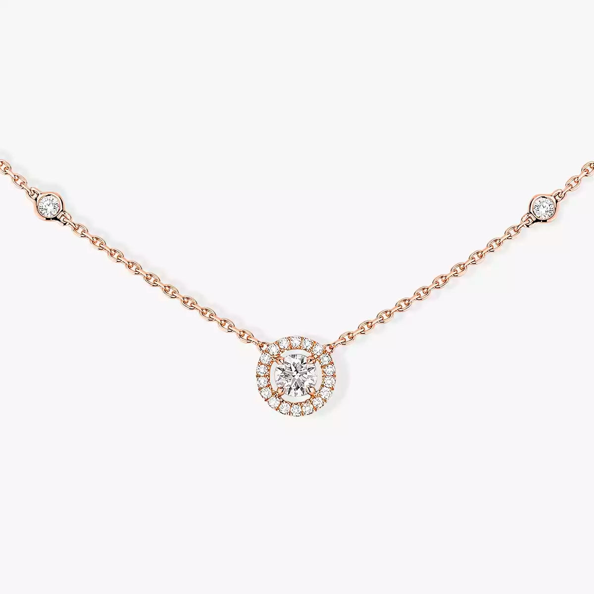 [Am Jewelry]Diamond Necklace 0,20ct Brilliant Shape Joy