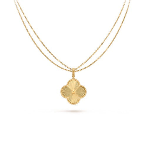 [Am jewelry]CLOVER 25MM PEDANT NECKLACE GOLD
