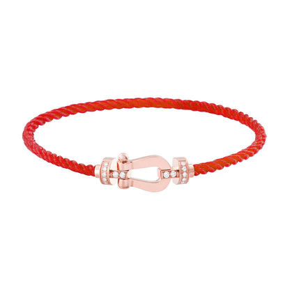 [Am jewelry]FORCE 10 HALF DIAMOND PINK GOLD RED CORDERI LARGE AND MEDIUM MODEL