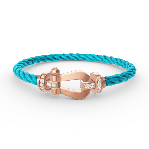 [Am jewelry]FORCE LARGE HORSESHOE HALF DIAMOND BRACELET ROSE GOLD