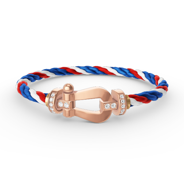 [Am jewelry]FORCE LARGE HORSESHOE HALF DIAMOND BRACELET ROSE GOLD