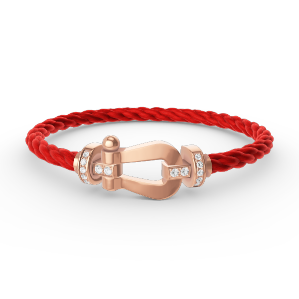 [Am jewelry]FORCE LARGE HORSESHOE HALF DIAMOND BRACELET ROSE GOLD