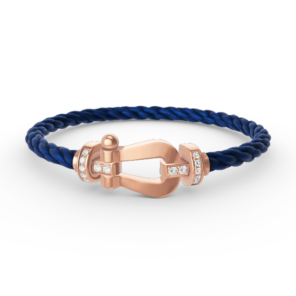 [Am jewelry]FORCE LARGE HORSESHOE HALF DIAMOND BRACELET ROSE GOLD