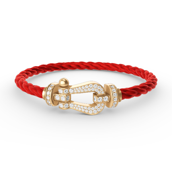 [Am jewelry]FORCE LARGE HORSESHOE FULL DIAMOND BRACELET GOLD
