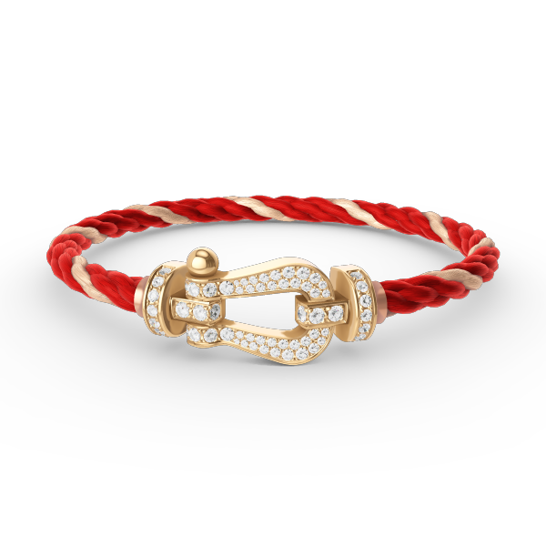 [Am jewelry]FORCE LARGE HORSESHOE FULL DIAMOND BRACELET GOLD