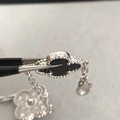 [Am jewelry] CLOVER 5 MOTIF ONYXS BRACELET COLLECTION