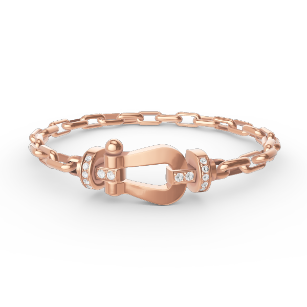 [Am jewelry]FORCE LARGE HORSESHOE CLASP  METAL BRACELET