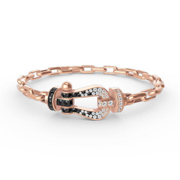 [Am jewelry]FORCE LARGE HORSESHOE CLASP  METAL BRACELET