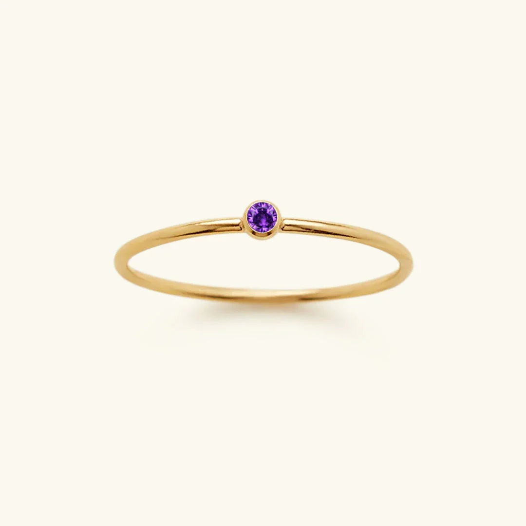 [AM Jewels]Amelia Birthstone Stacker Ring