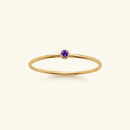 [AM Jewels]Amelia Birthstone Stacker Ring