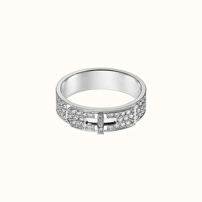 [Am jewelry]KELLY SILVER DIAMOND RING