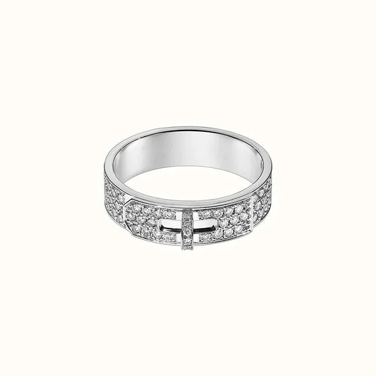 [Am jewelry]KELLY SILVER DIAMOND RING