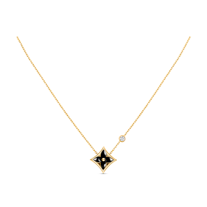 [Am jewelry]STAR BLACK MOP NECKLACE