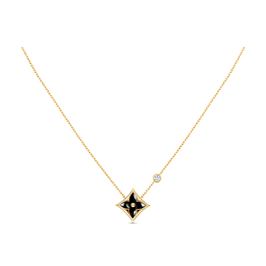 [Am jewelry]STAR BLACK MOP NECKLACE