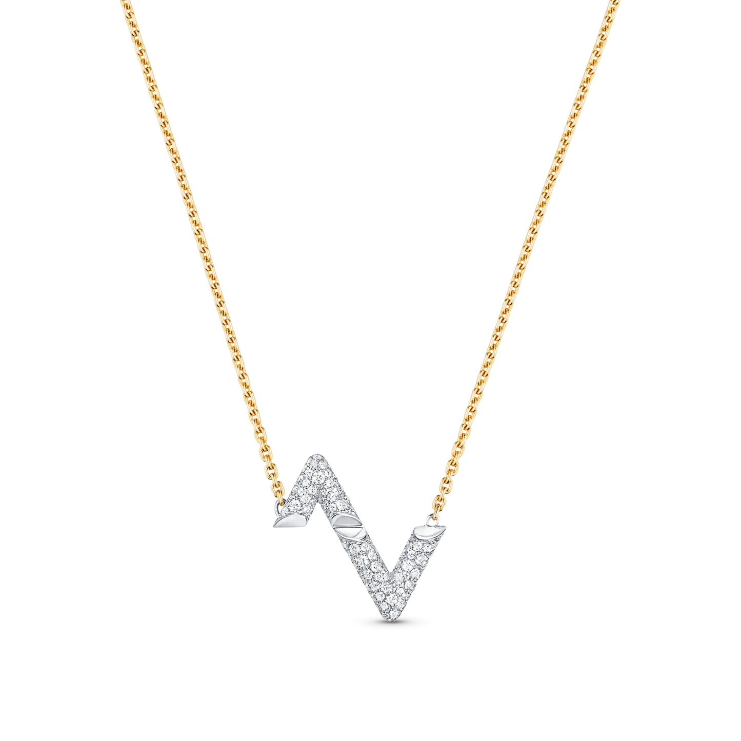[Am jewelry]VOLT SILVER DIAMOND PEDANT NECKLACE