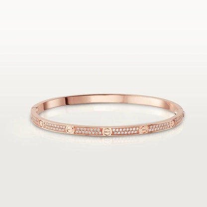 [Am jewelry]LOVE BRACELET 3.65MM DIAMOND-PAVED