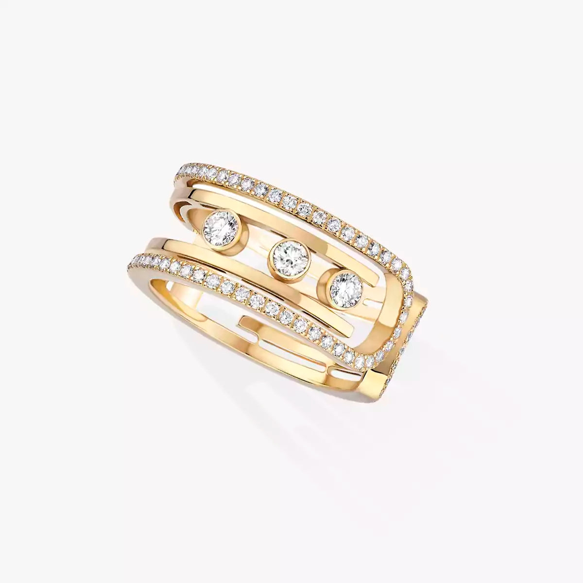 [Am Jewelry]Move 10th Diamond Ring in Gold