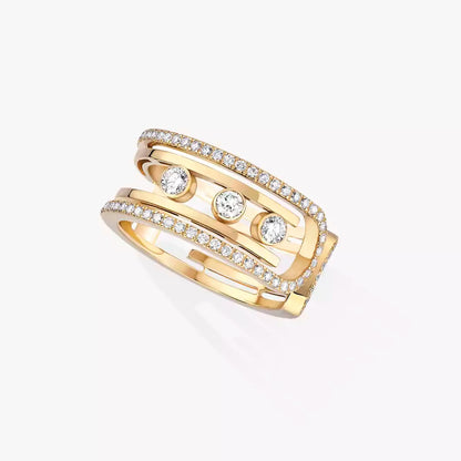[Am Jewelry]Move 10th Diamond Ring in Gold