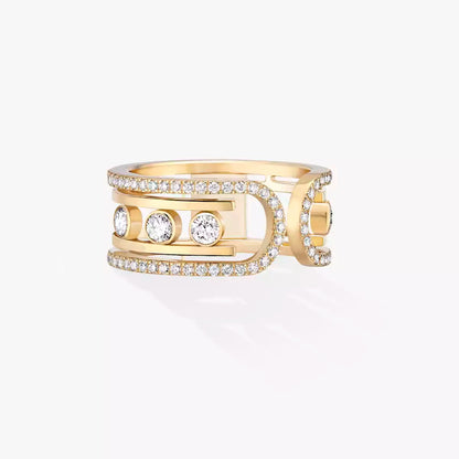[Am Jewelry]Move 10th Diamond Ring in Gold