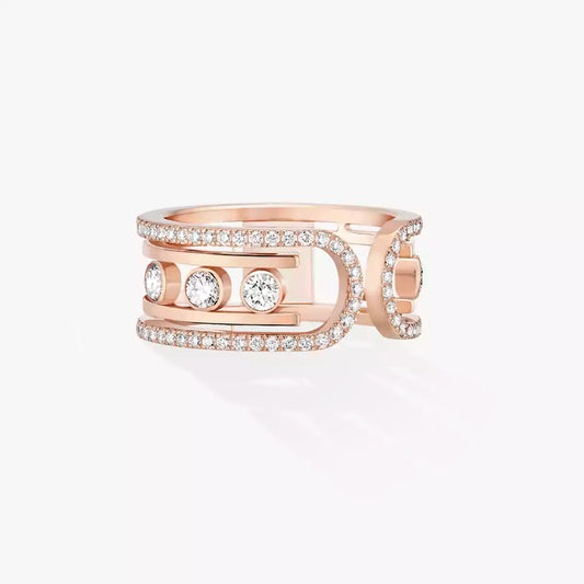 [Am Jewelry]Move 10th Diamond Ring in Gold