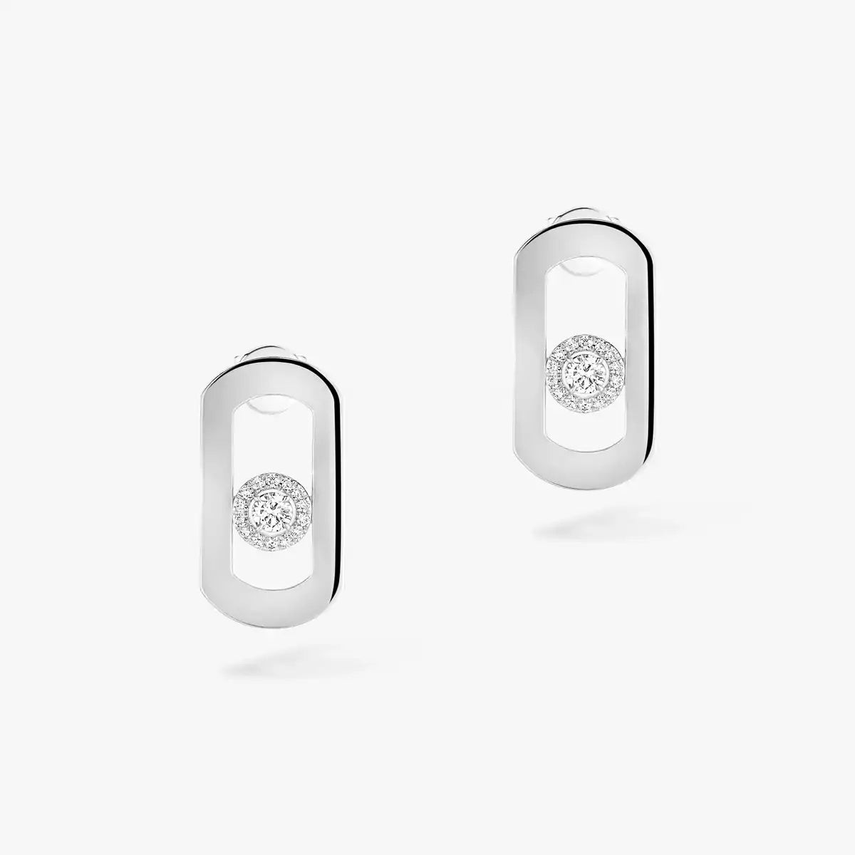 [Am Jewelry]So Move Diamond Earrings in Yellow Gold