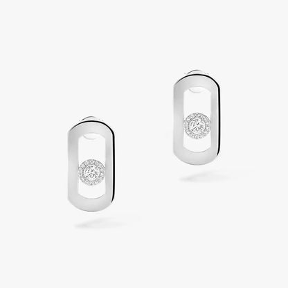 [Am Jewelry]So Move Diamond Earrings in Yellow Gold