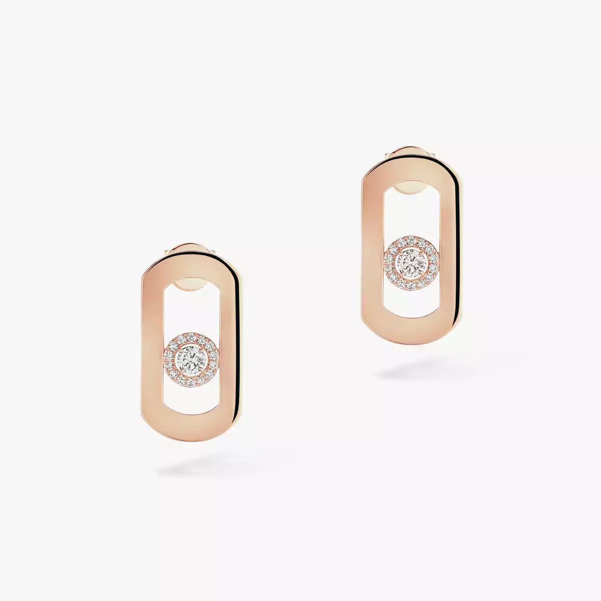 [Am Jewelry]So Move Diamond Earrings in Yellow Gold