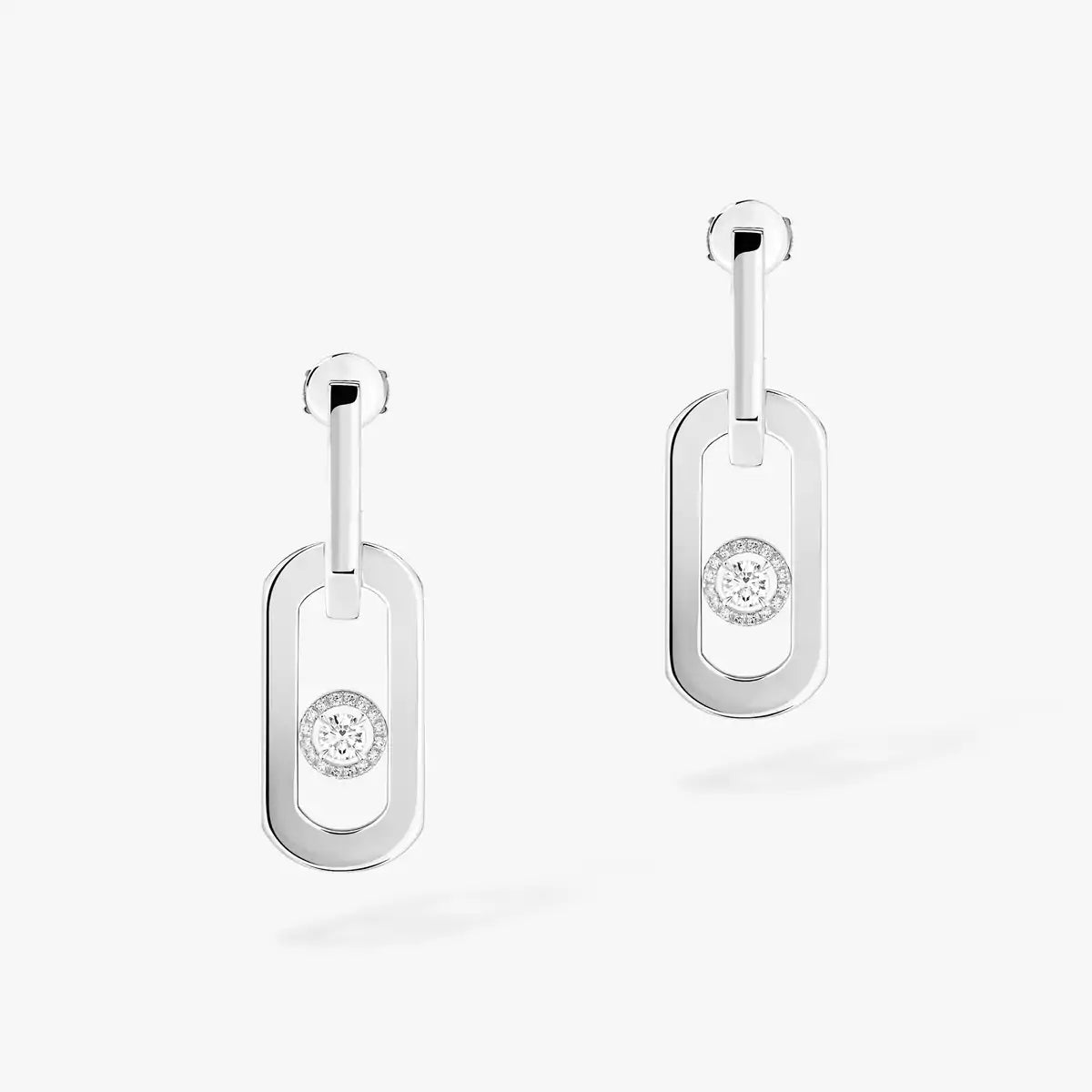 [Am Jewelry]So Move XL Diamond Pendant Earrings