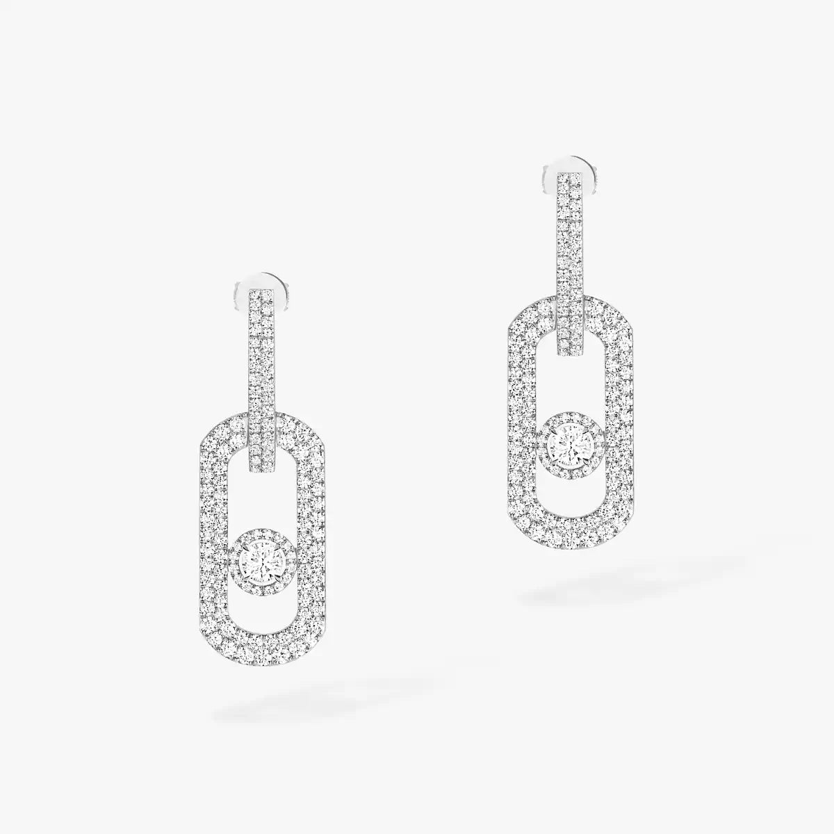 [Am Jewelry]So Move XL Pave_-Set Diamond Pendant Earrings