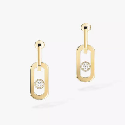 [Am Jewelry] So Move XL Diamond Hoop Earring