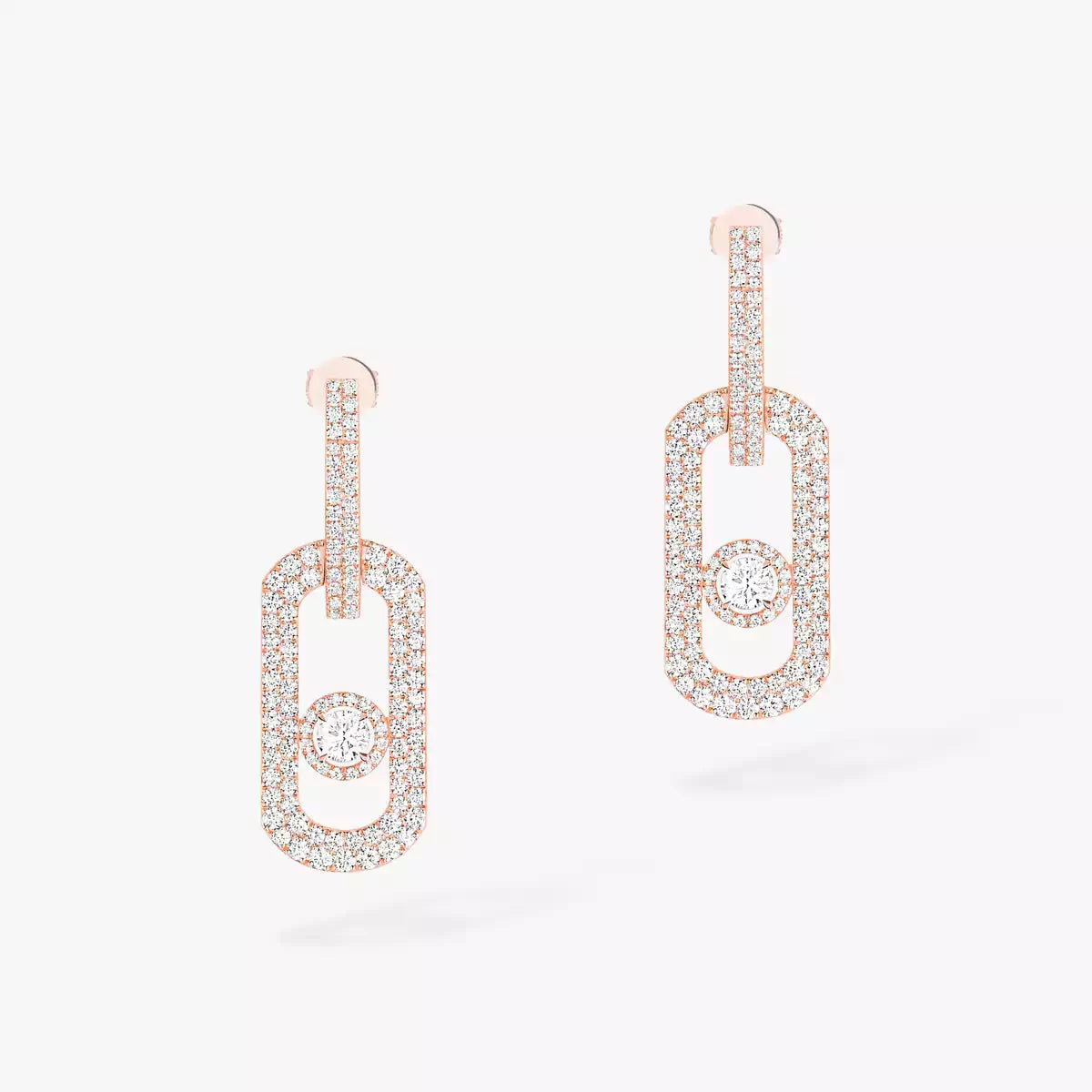 [Am Jewelry]So Move XL Pave_-Set Diamond Pendant Earrings