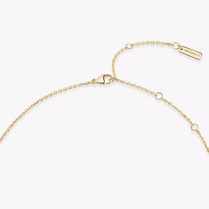 [Am Jewelry]Lucky Eye Diamond Necklace in Rose Gold and Turquoise