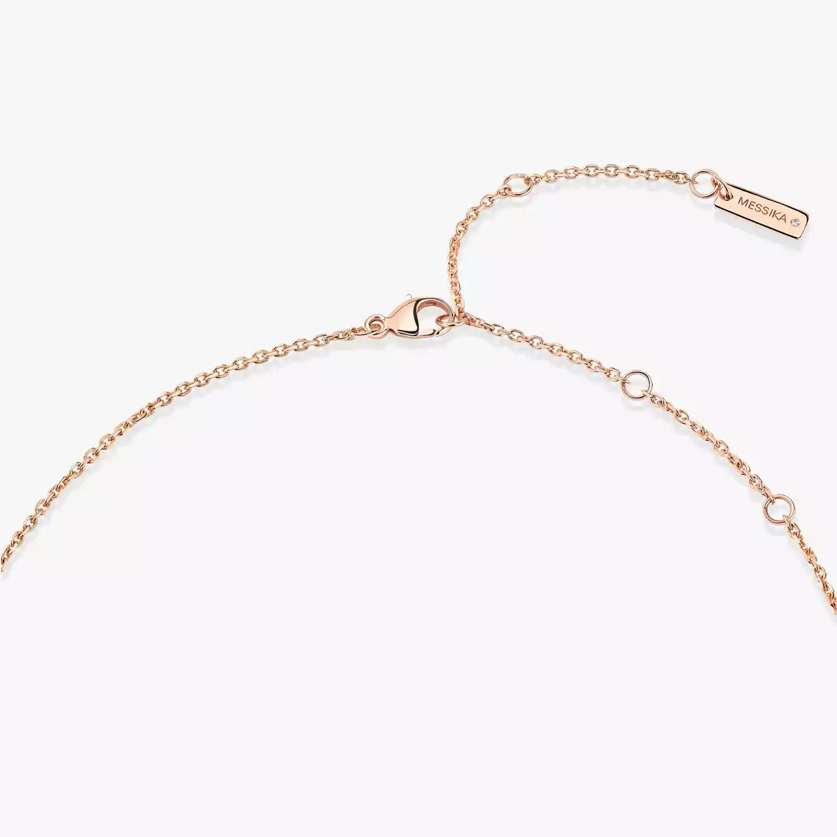 [Am Jewelry]Lucky Eye Diamond Necklace in Rose Gold and Turquoise