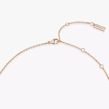 [Am Jewelry]Lucky Eye Diamond Necklace in Rose Gold and Turquoise