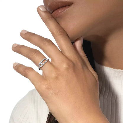[Am Jewelry]Move Uno Diamond Ring in Gold