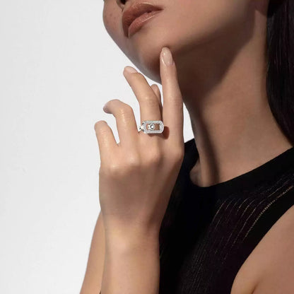 [Am Jewelry] So Move Pave_-Set Diamond Ring