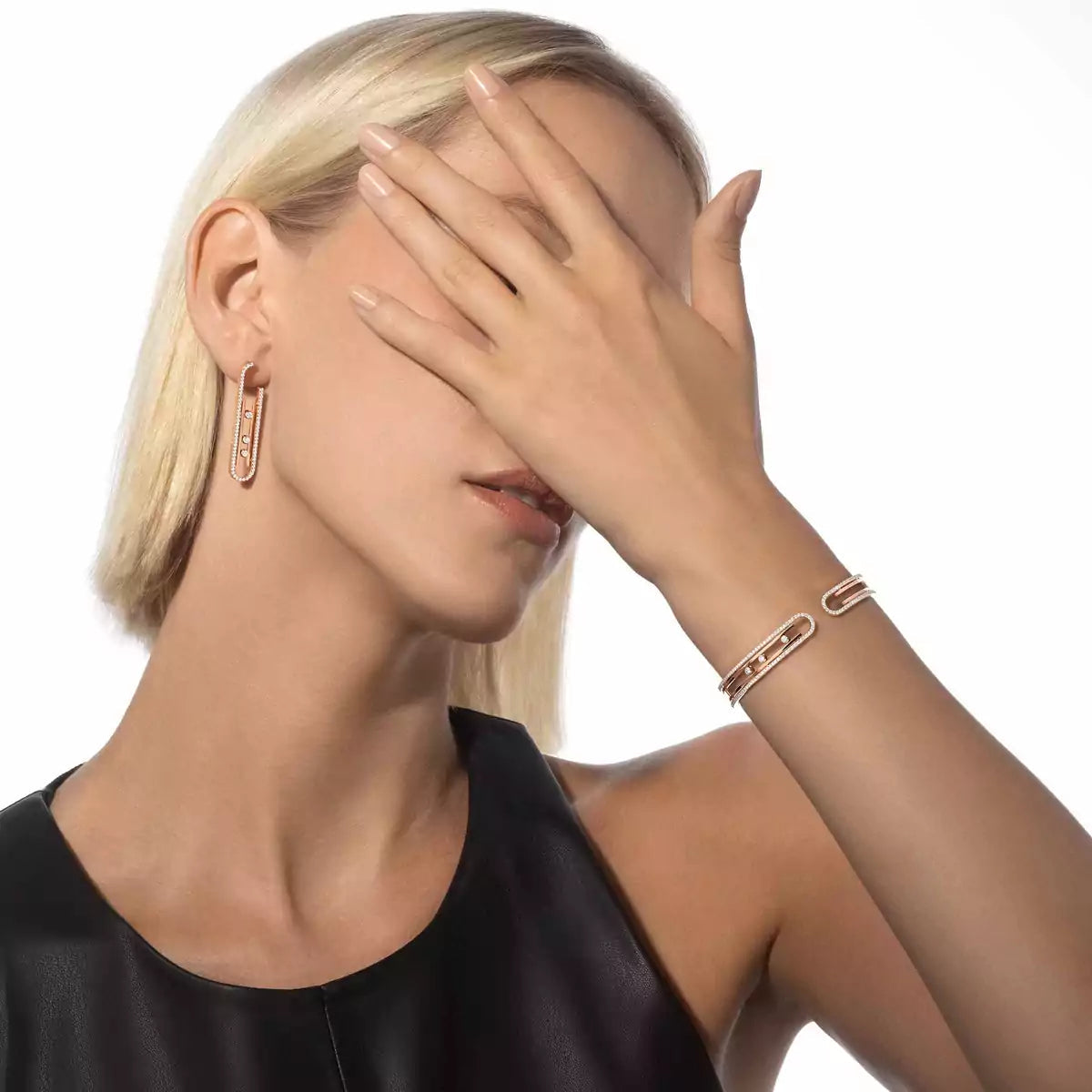 [Am Jewelry]Diamond Pendant Earrings Move 10Th