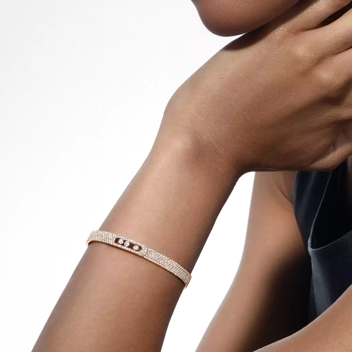 [Am Jewelry]Move Noa Full Pavé Diamond Bangle Bracelet
