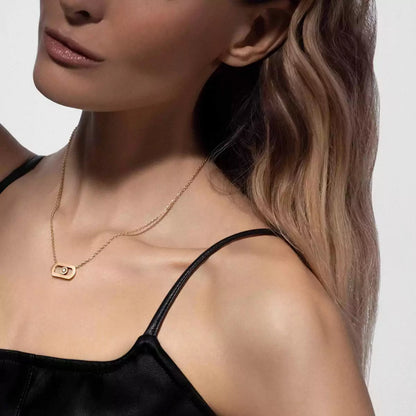 [Am Jewelry]So Move Diamond Necklace in Gold