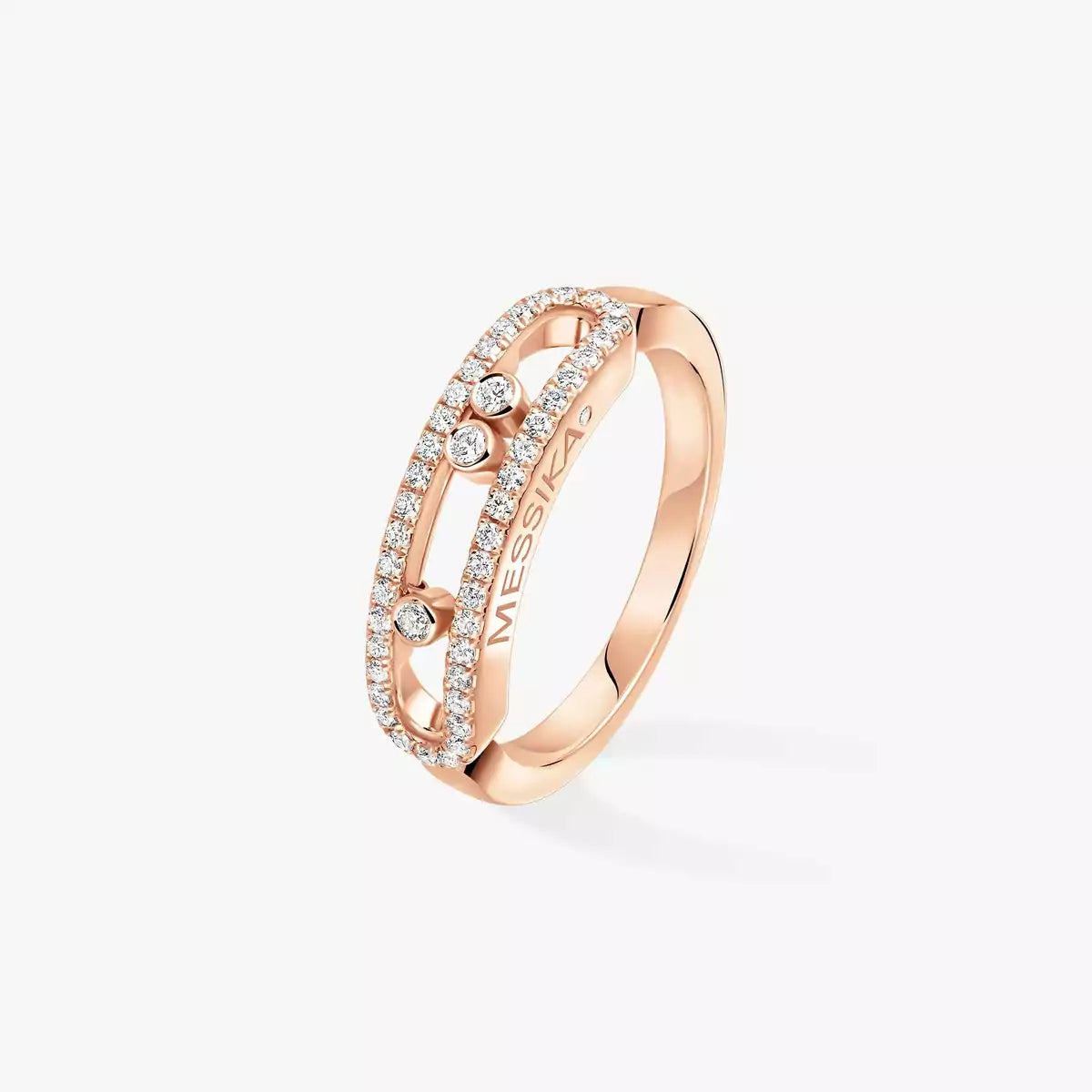 [Am Jewelry] Baby Move Gold Diamond Pave_ Ring