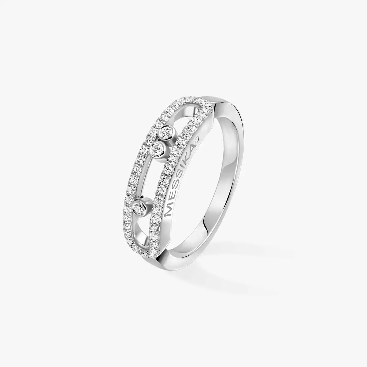 [Am Jewelry] Baby Move Gold Diamond Pave_ Ring