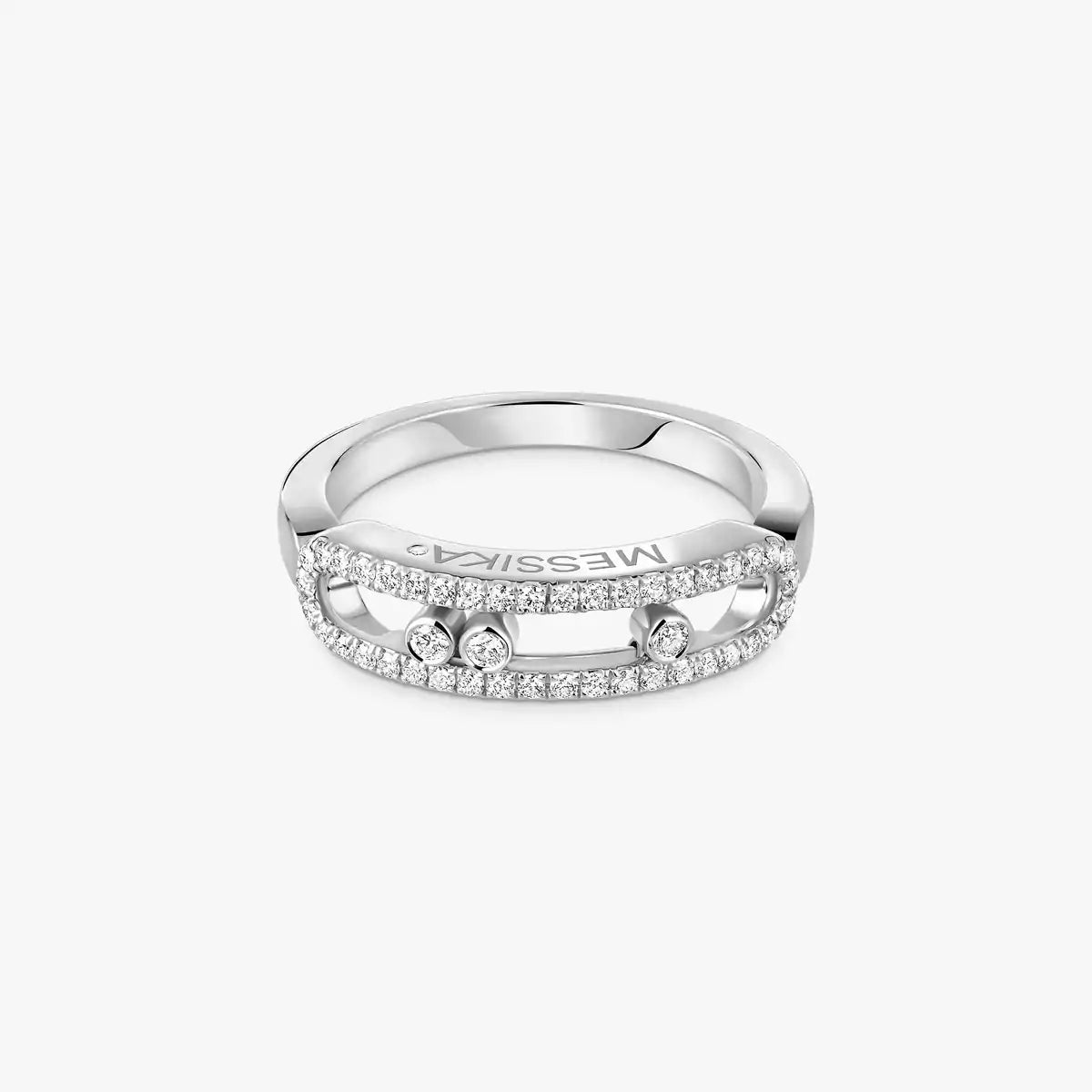 [Am Jewelry] Baby Move Gold Diamond Pave_ Ring