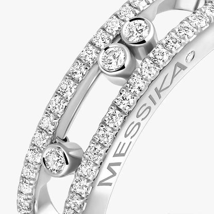 [Am Jewelry] Baby Move Gold Diamond Pave_ Ring