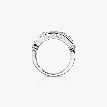 [Am Jewelry] Move Gold Diamond Pave_ Ring