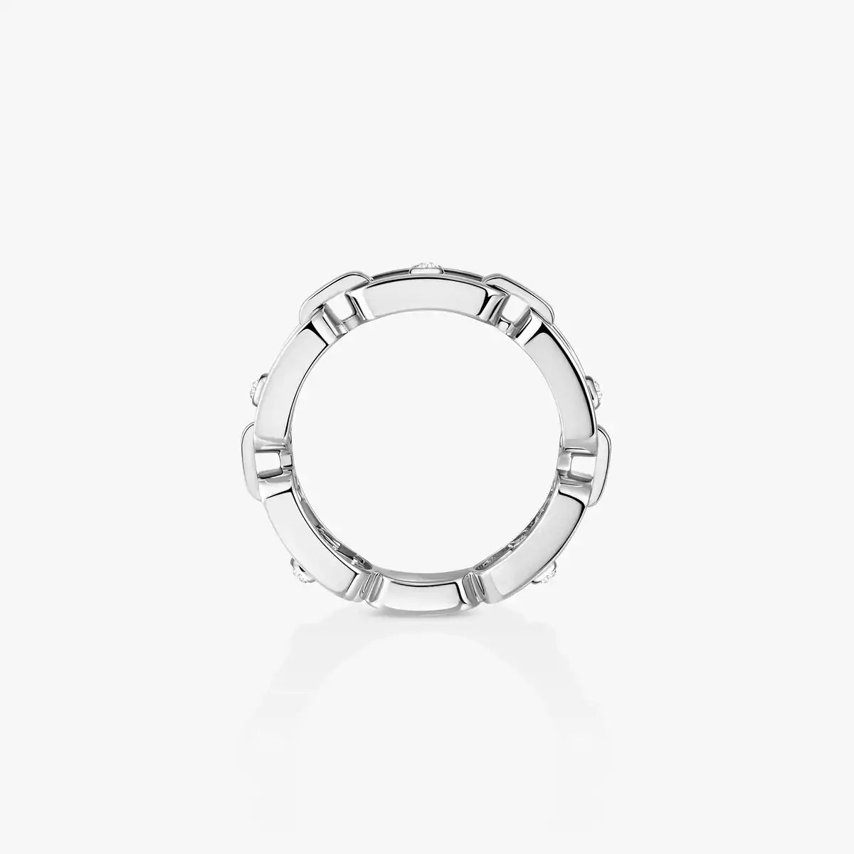 [Am Jewelry]Move Link Pave_-Set Diamond Ring in Gold