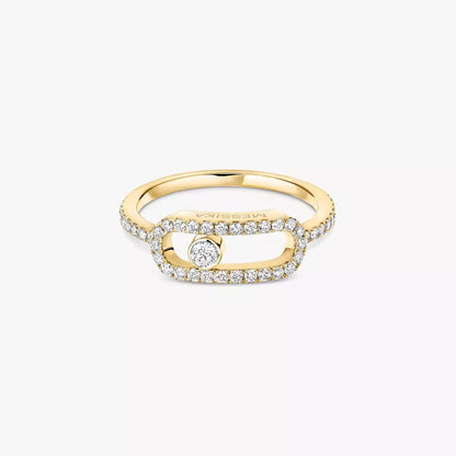 [Am Jewelry]Move Uno Diamond Ring in Gold