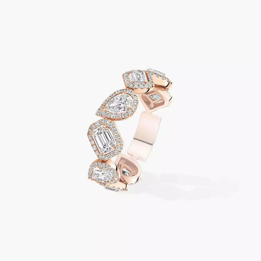 [Am Jewelry] Diamond Wedding Ring My Twin