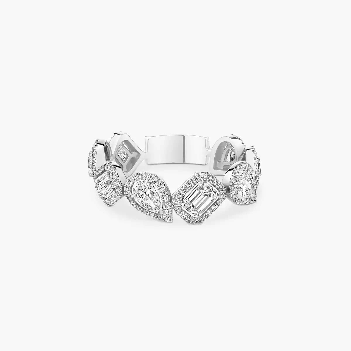 [Am Jewelry] Diamond Wedding Ring My Twin